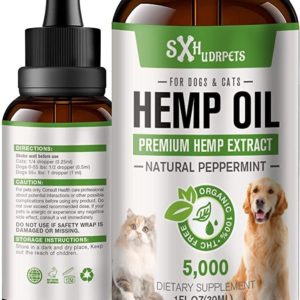 SUXHDRPETS Hemp Oil for Dogs and Cats