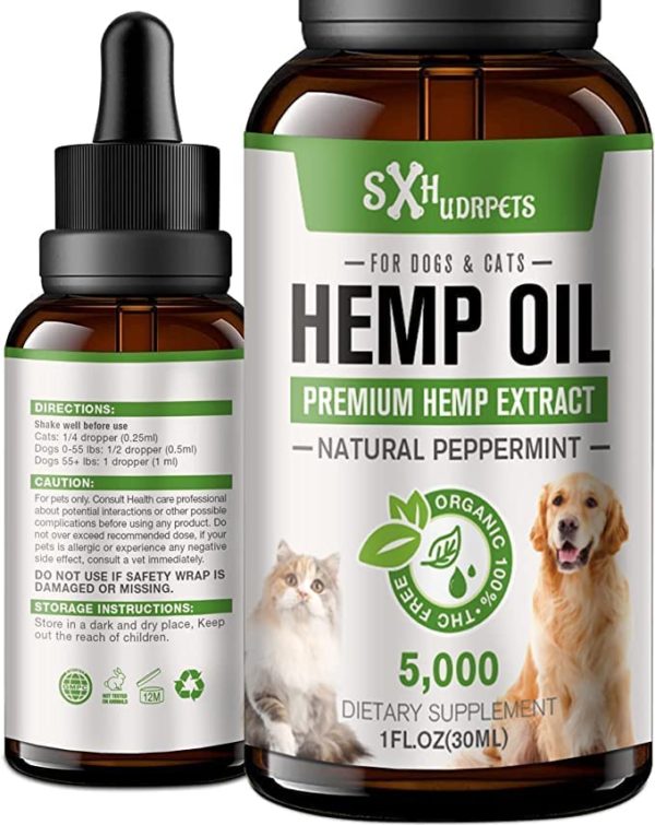 SUXHDRPETS Hemp Oil for Dogs and Cats